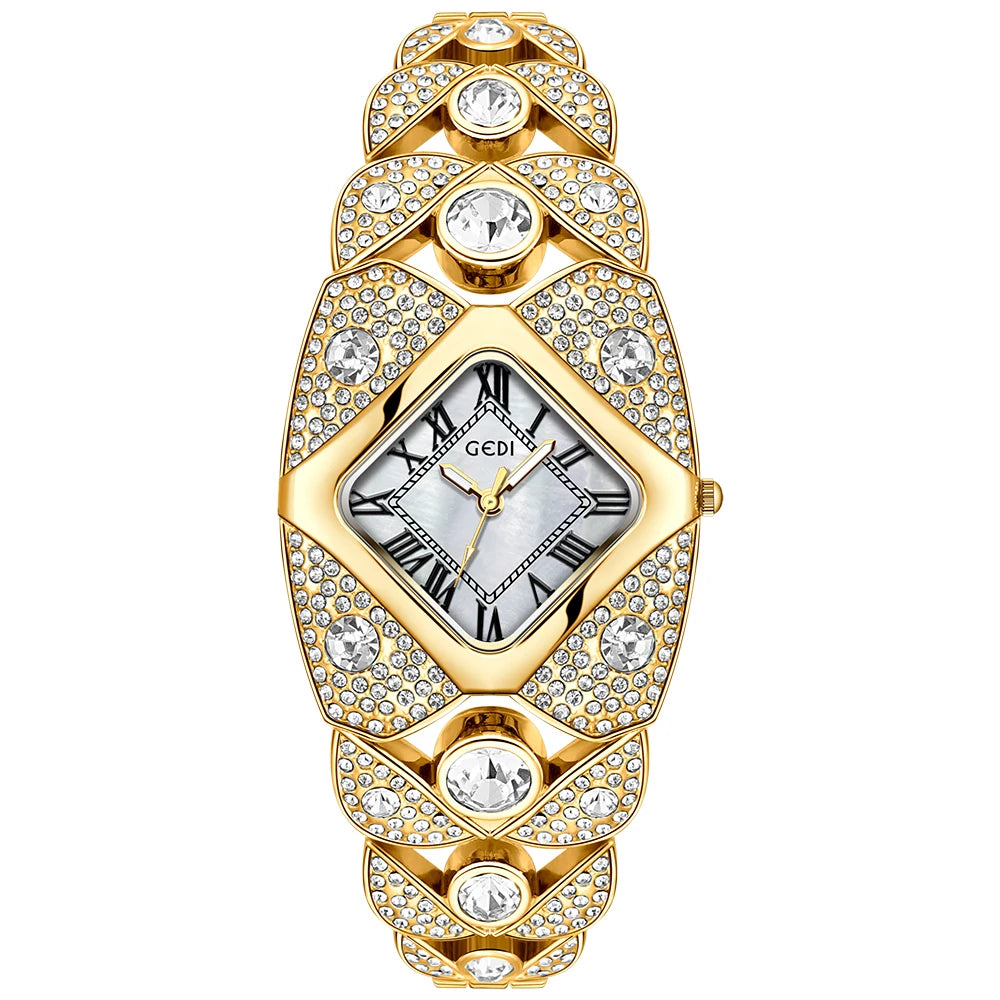 Roman Numeral Full Diamond Watch