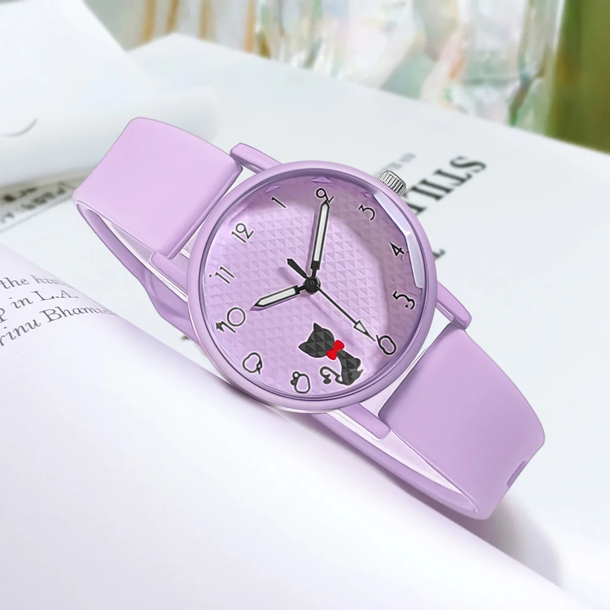 Whimsical Cat Bracelet Silicone Watch