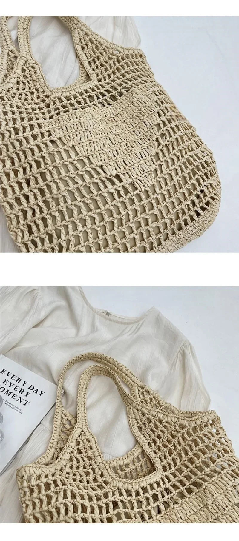 Large Format Rattan Designer Bag