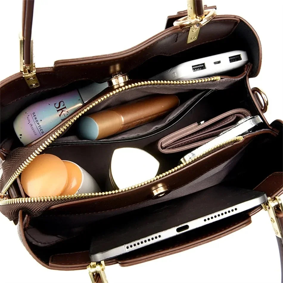 Iconic Grained Leather Crossbody Bag