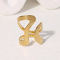 Irregular Wave Gilded Statement Ring