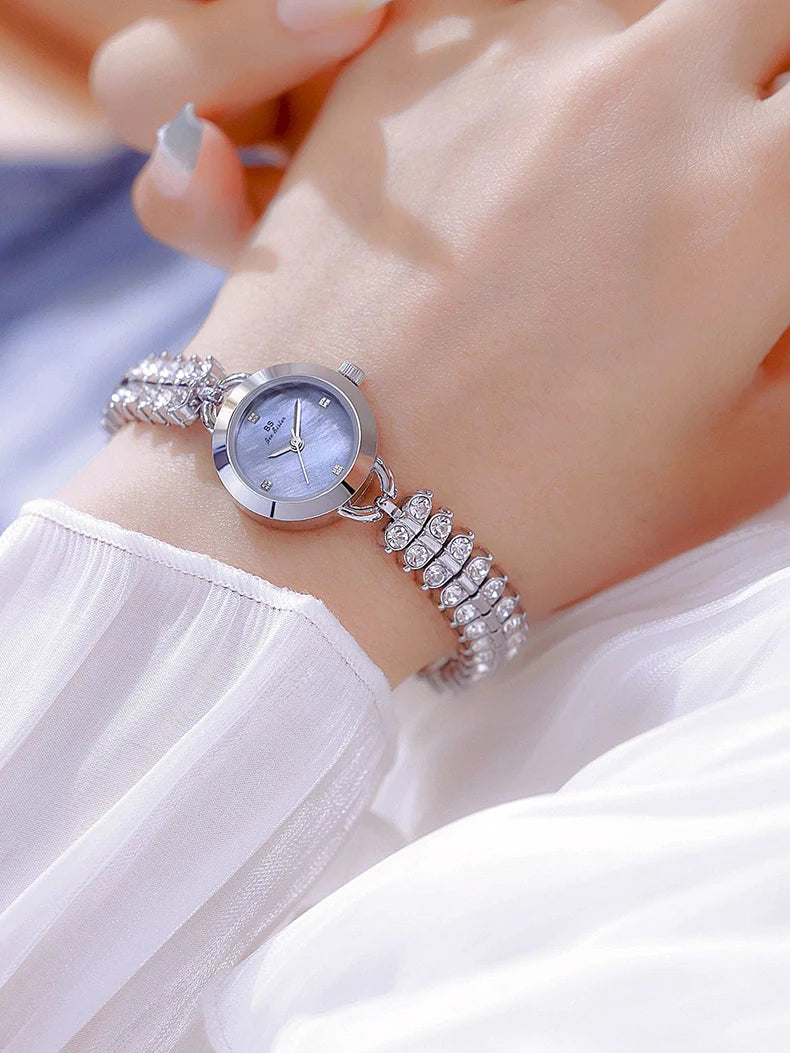 Diamond Encrusted Petite Chain Watch