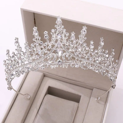 Dubai Royal Crystal Tiara Set
