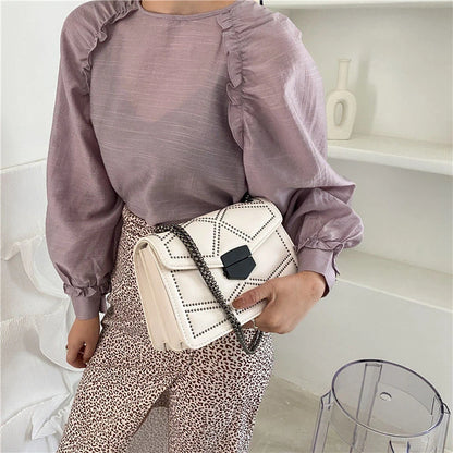 Rivet Vintage Chain Crossbody Bag