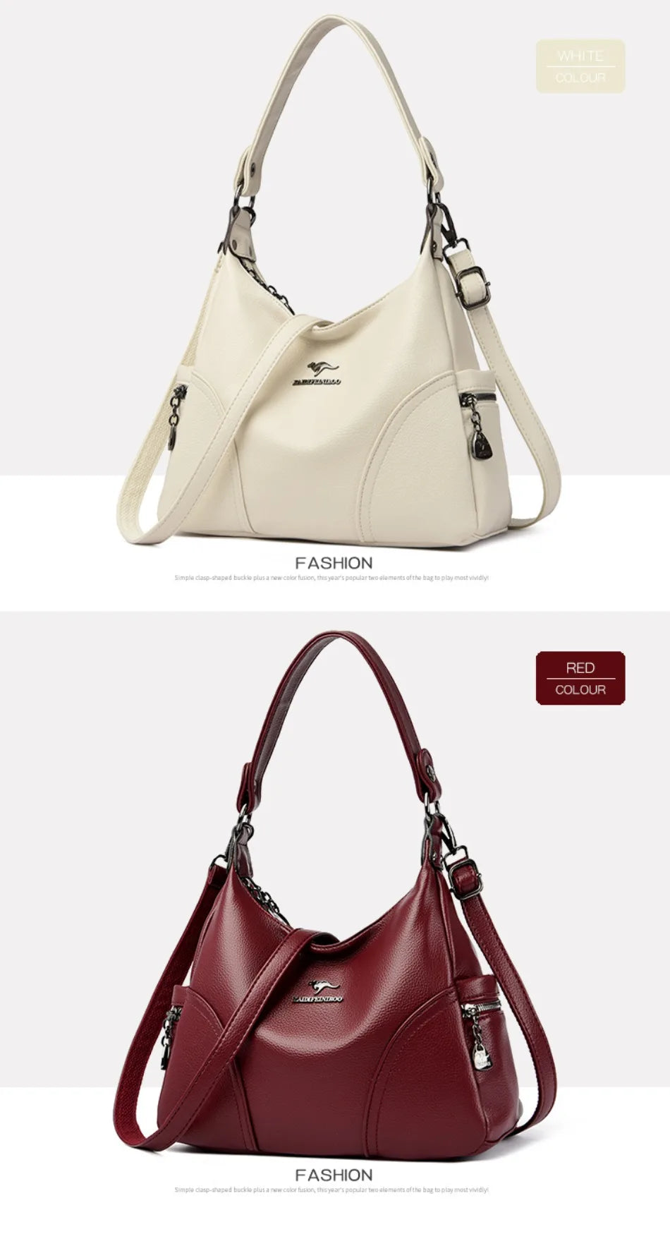 New Style Grained Messenger Bag