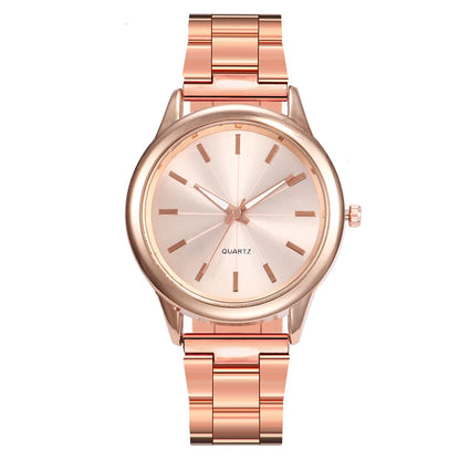 Rhinestone Gilded Mesh Bracelet Watch
