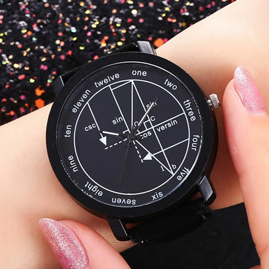 Creative Mathematical Formula Quartz Dial