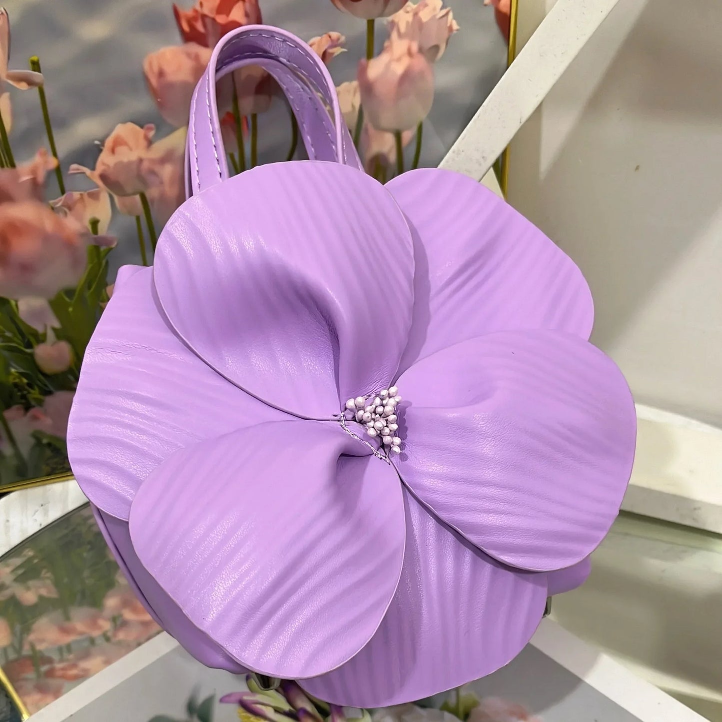 3D Flora Evening Bridal Clutch