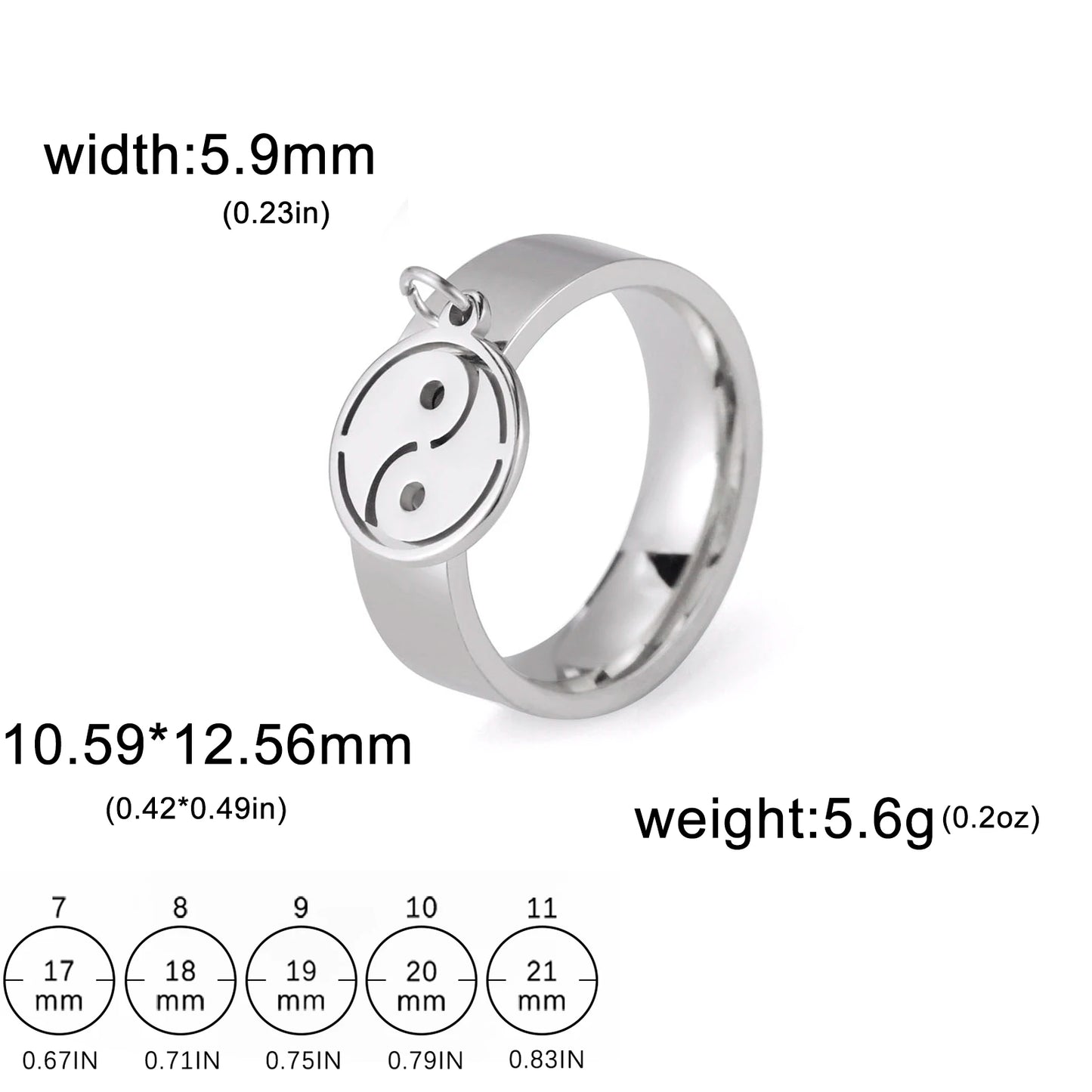 Minimalist Floral Stainless Steel Ring