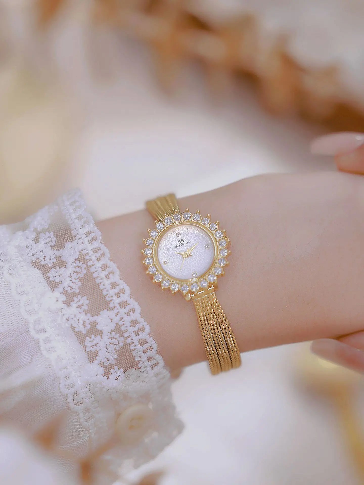 Wheat Ear Rhinestone Jewelry Watch