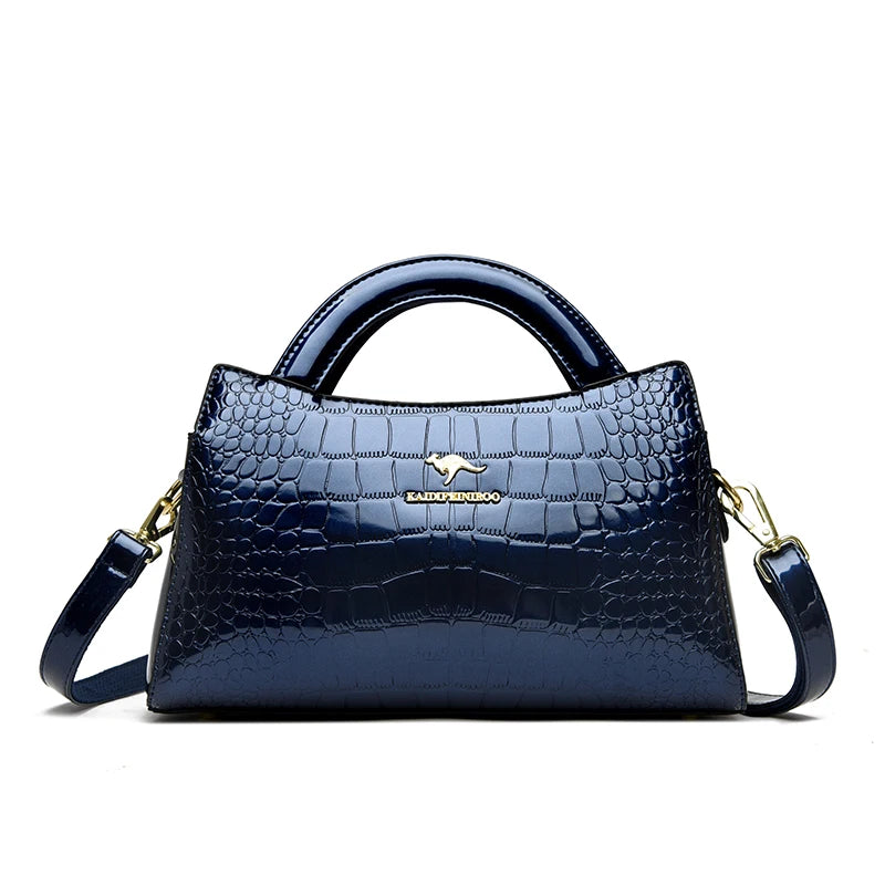 Alligator Motif Kangaroo Brand Bag