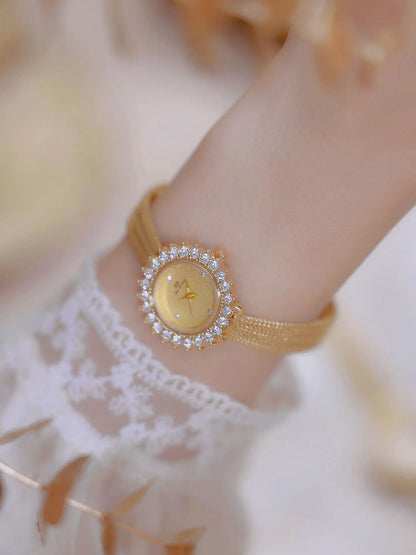 Wheat Ear Rhinestone Jewelry Watch