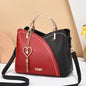 Modernist Color-Block Capacity Bucket Bag