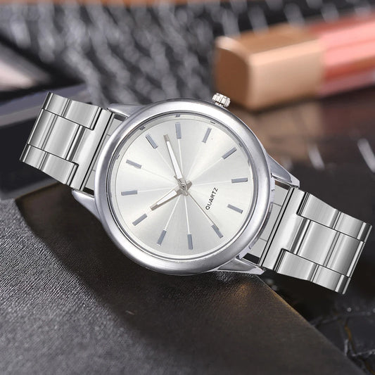 Rhinestone Gilded Mesh Bracelet Watch
