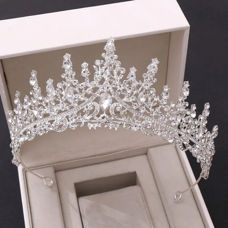 Dubai Royal Crystal Tiara Set