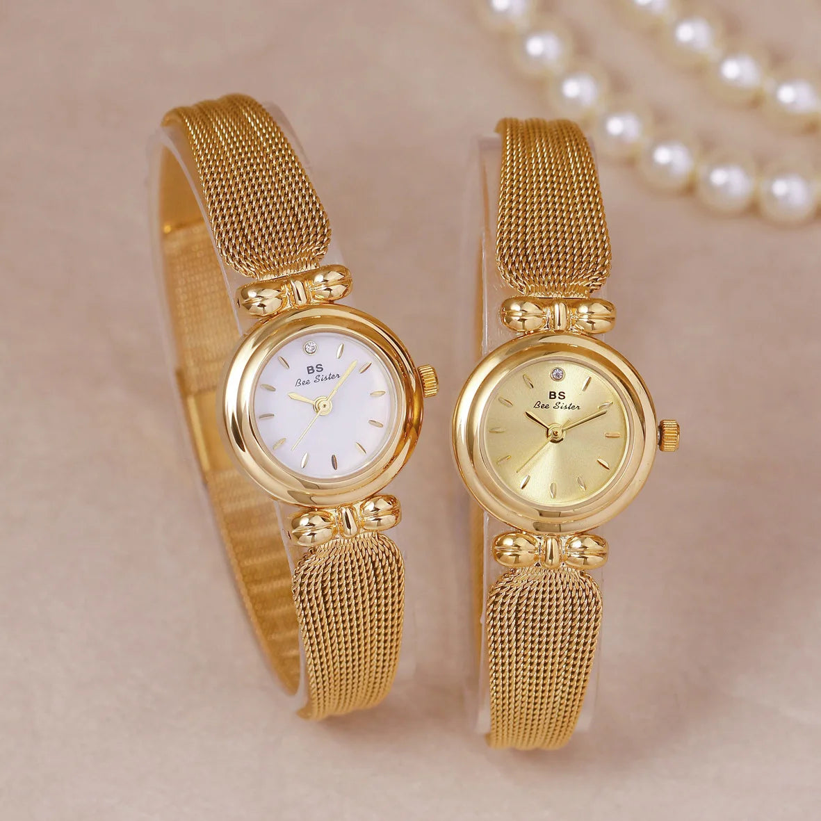 Temperament Gold Waterproof Jewelry Watch