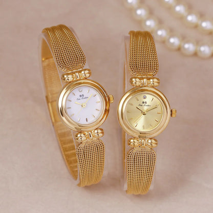 Temperament Gold Waterproof Jewelry Watch