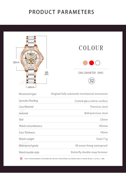 Precision Automatic Mechanical Steel Watch