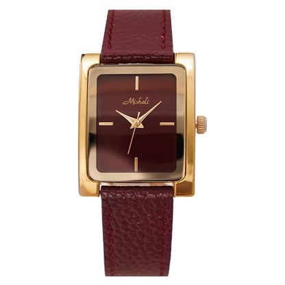 Niche Square Leather Party Watch