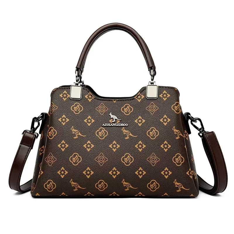 Iconic Grained Leather Crossbody Bag