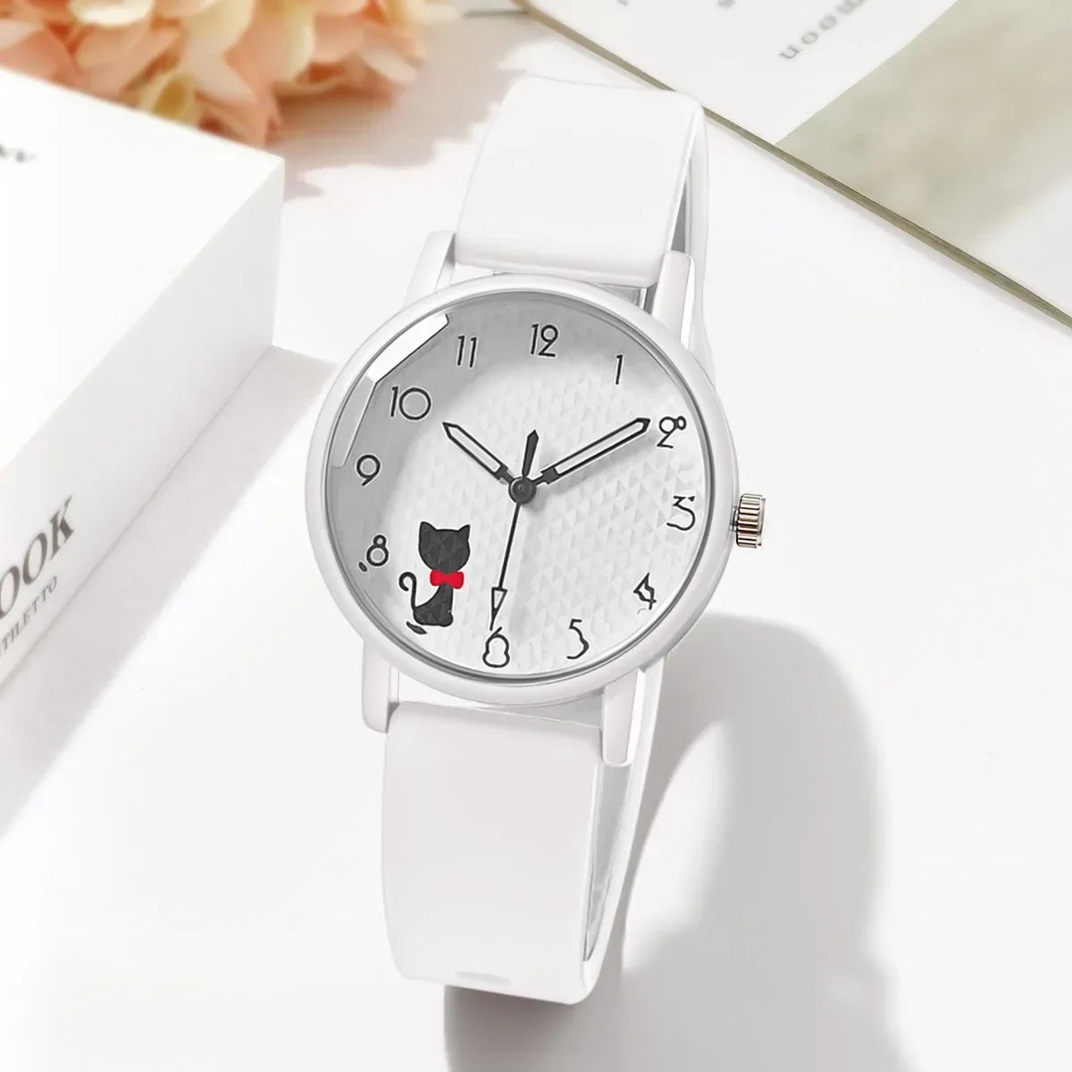 Whimsical Cat Bracelet Silicone Watch