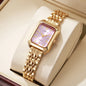 Geometric Steel Band Dress Watch