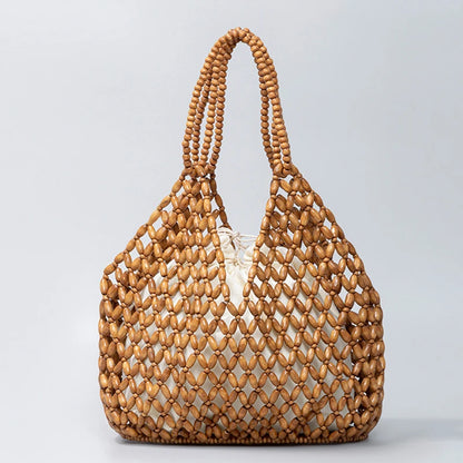 Retro Summer Handwoven Bucket Bag