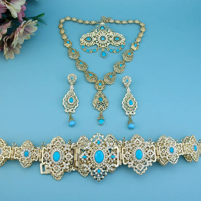 Arabic Crystal Bridal Jewelry Set