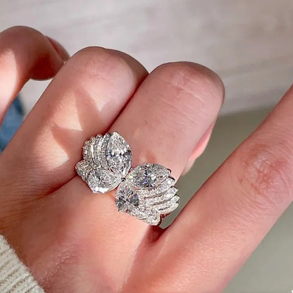 Butterfly Diamond 18k Gold Ring