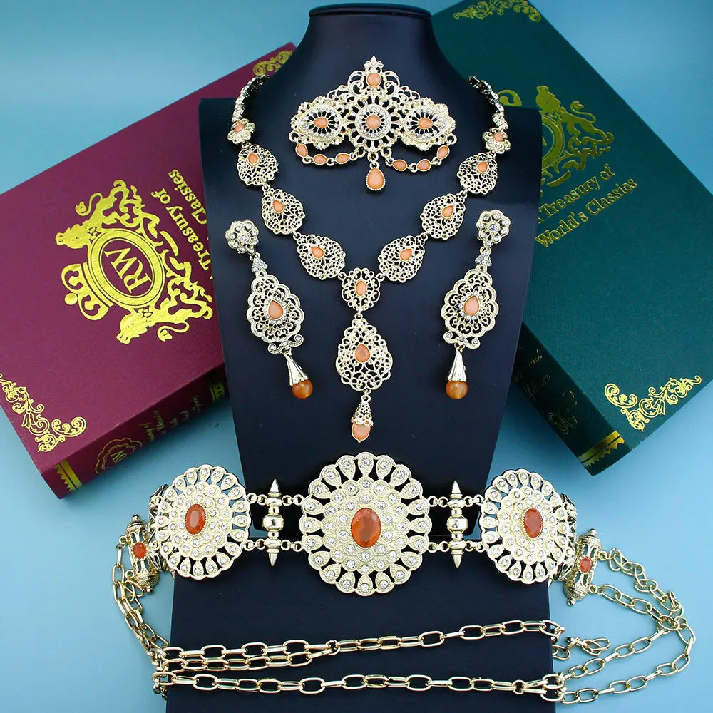 Arabic Crystal Bridal Jewelry Set
