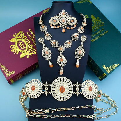 Arabic Crystal Bridal Jewelry Set