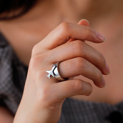 Minimalist Floral Stainless Steel Ring