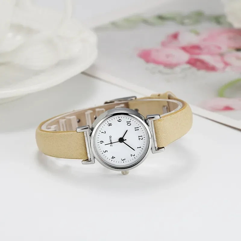 Classic Round Leather Popular Watch
