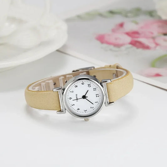 Petite Leather Classic Round Watch