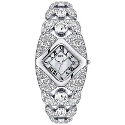Roman Full Diamond Inlaid Watch
