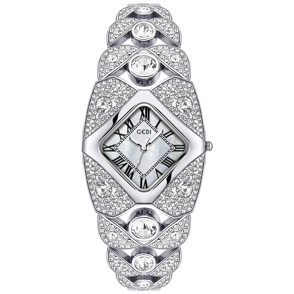 Roman Numeral Full Diamond Watch
