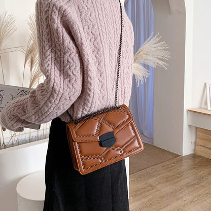 Vintage Rivet Designer Crossbody Bag