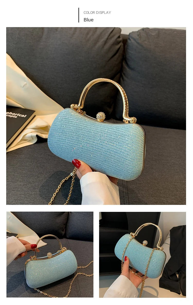 Sculpted Heart Metal Evening Clutch