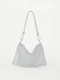 Rhinestone Crescent Evening Underarm Bag